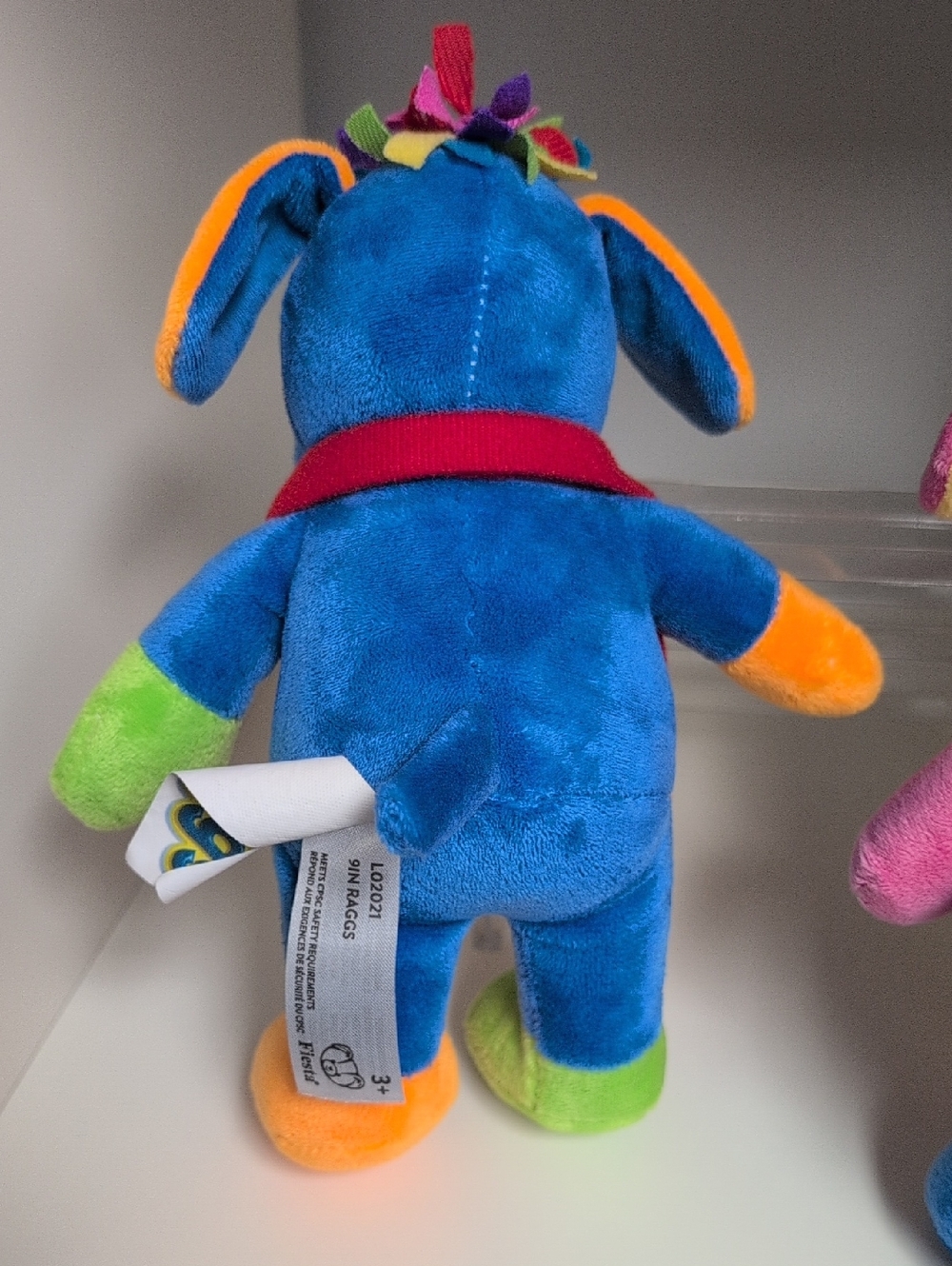 9" RAGGS Plush Fiesta Trilby And Raggs Blue And Pink Dog Collectible Y2k - Picture 5 of 8